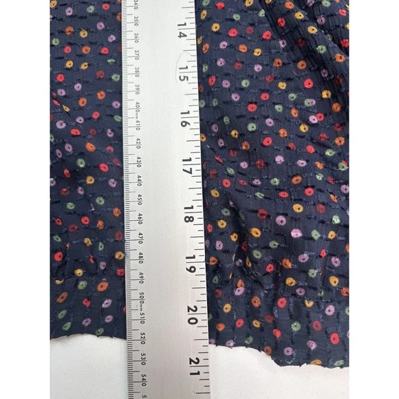 Madewell Womens Medium Top Lyric Wrap Top In Sugar Dot Balloon Sleeve Blouse - Picture 13 of 14